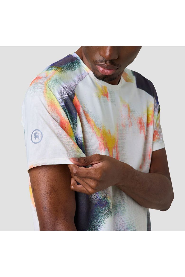 Wasatch Adventure Run T-Shirt - Men's, Alternate, color, Multi Glitch Print