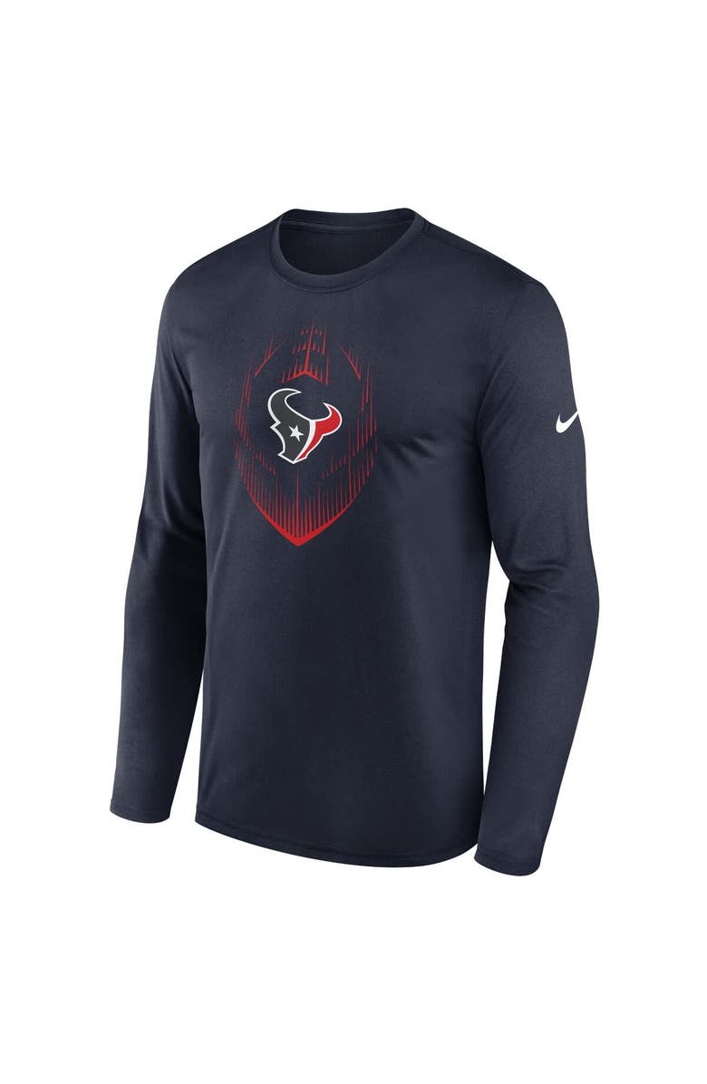 Nike Men's Nike Navy Houston Texans Legend Icon Long Sleeve T-Shirt, Alternate, color, Navy