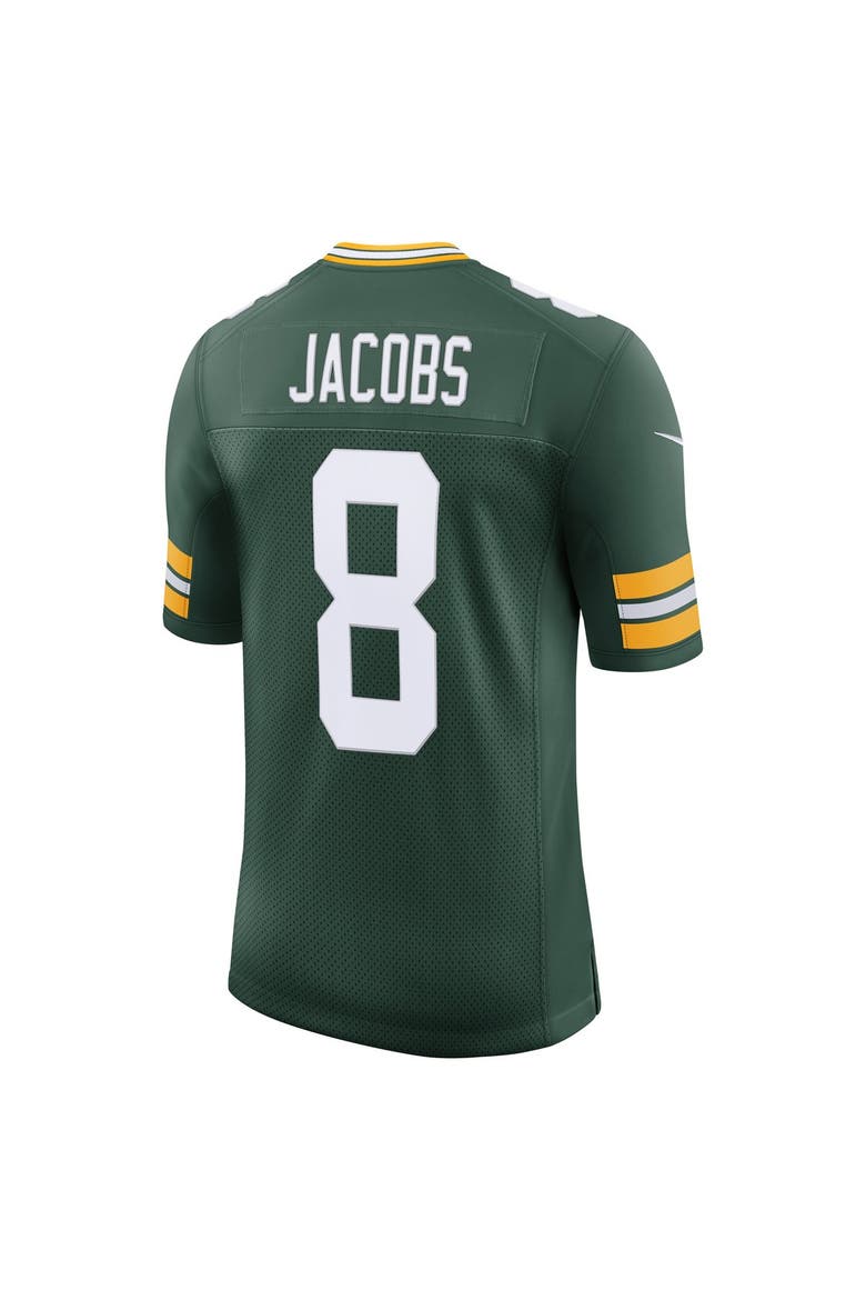 Men's Nike Josh Jacobs Green Green Bay Packers Vapor Untouchable Stitched Limited Jersey, Alternate, color, Green
