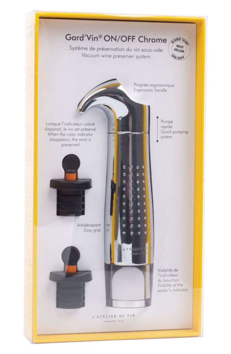 L'Atelier du Vin Gard'Vin ON/OFF<sup>®</sup> Wine Keeper 3-Piece Set, Alternate, color,