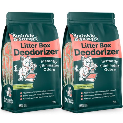 Litter Box Deodorizer 2 Pack, 8oz Bags