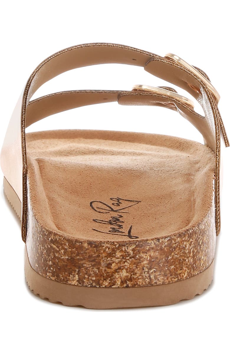 LONDON RAG Parla Double Strap Slide Sandal, Alternate, color, Gold