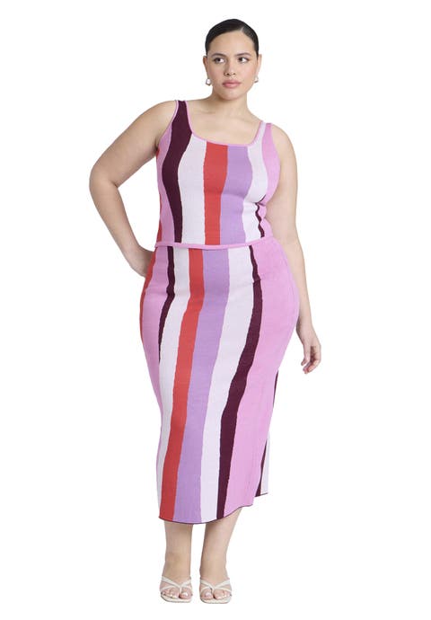 Intarsia Column Skirt