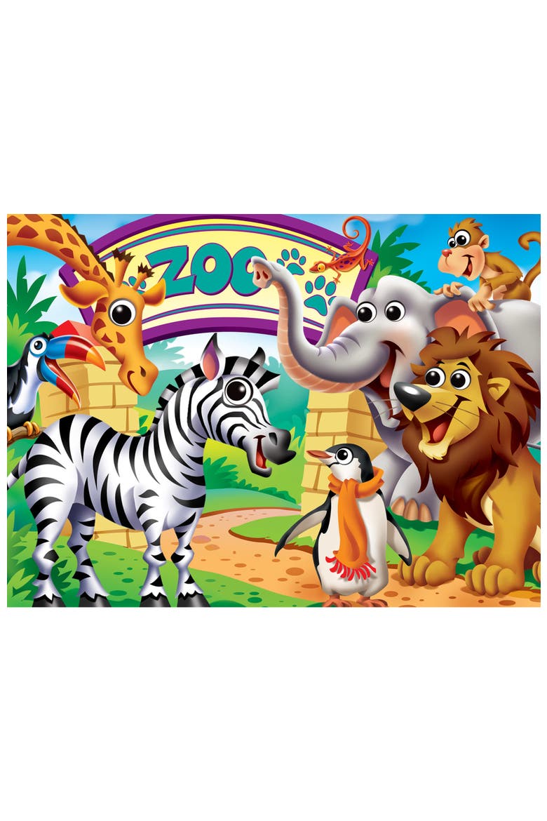 Googly Eyes Zoo Animals 48 Piece Puzzle, Alternate, color, Multicolor