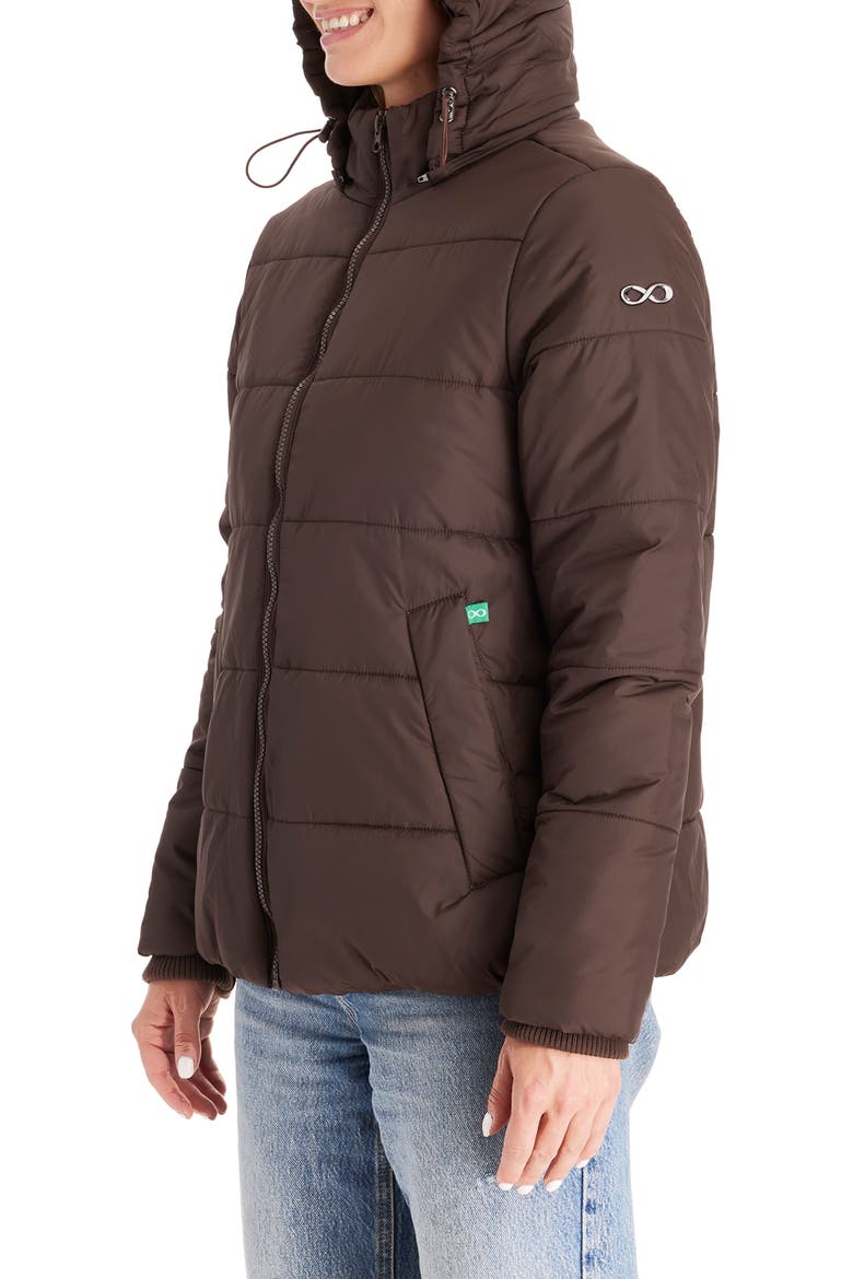 Leia - 3in1 Bomber Maternity Puffer Jacket Quilted Hybrid, Alternate, color, DARK CHOCOLATE