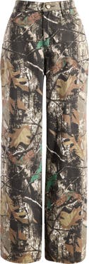 PTCL Forest Camo Wide Leg Jeans