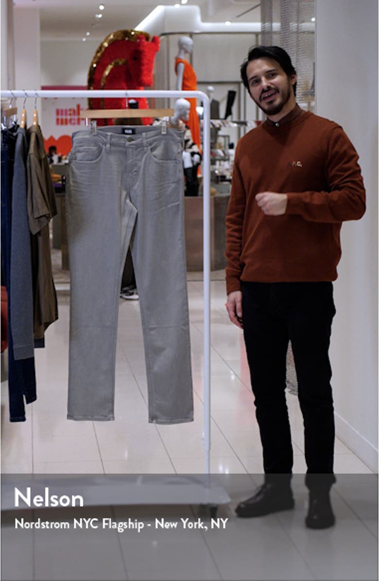 Transcend Federal Slim Straight Leg Jeans, sales video thumbnail