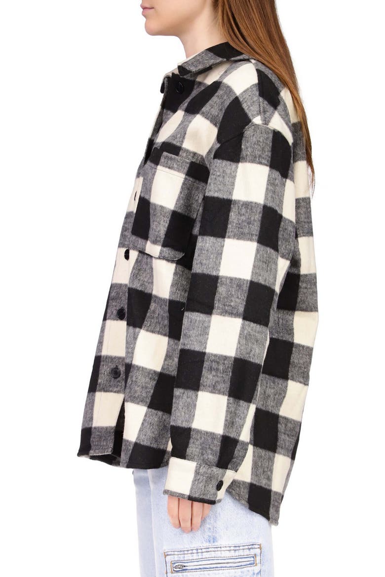 The Plaid Shacket, Alternate, color, BLACK PLAID