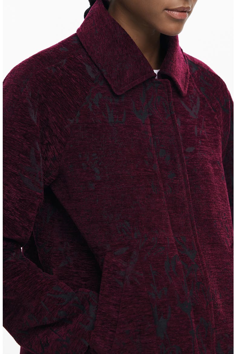 Short Coat, Alternate, color, BURGUNDY