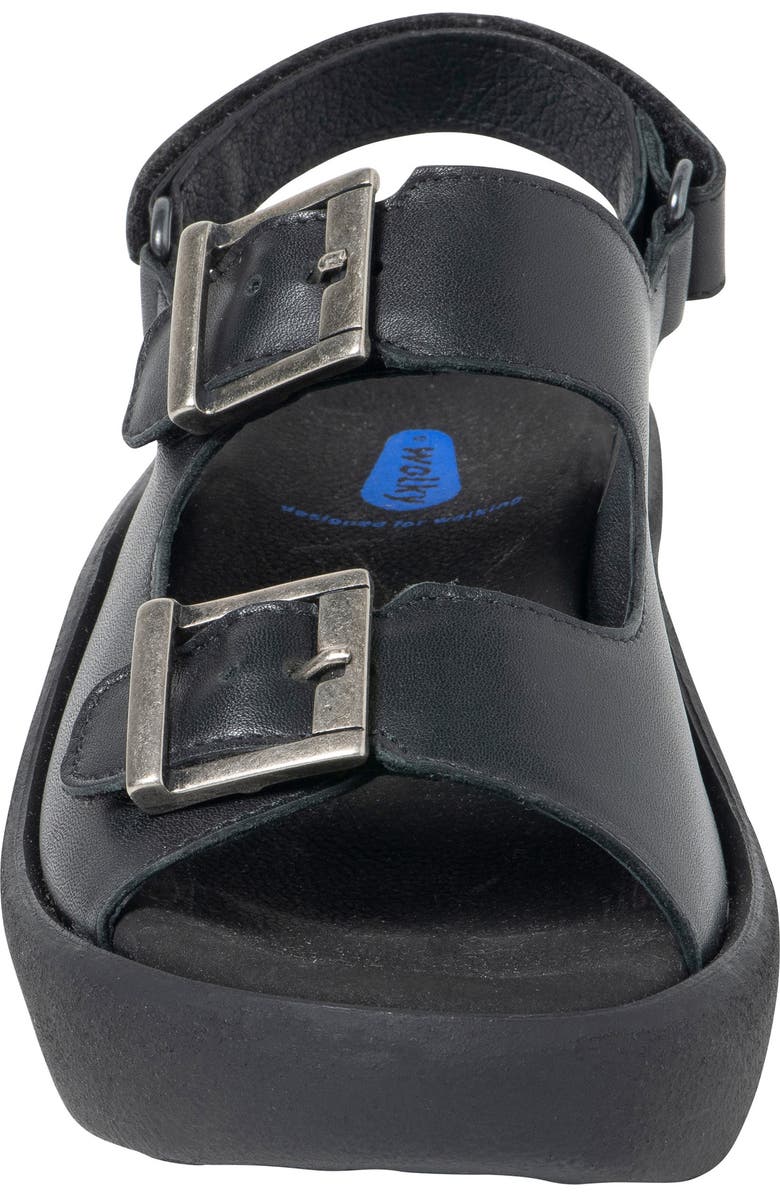 Wolky Fortune Platform Slingback Sandal, Alternate, color, Black