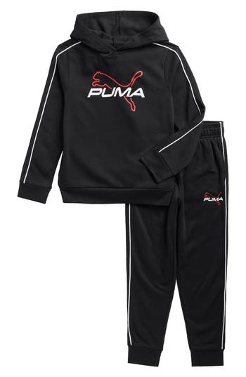 Puma Kids' Fleece Hoodie & Joggers Set In Black