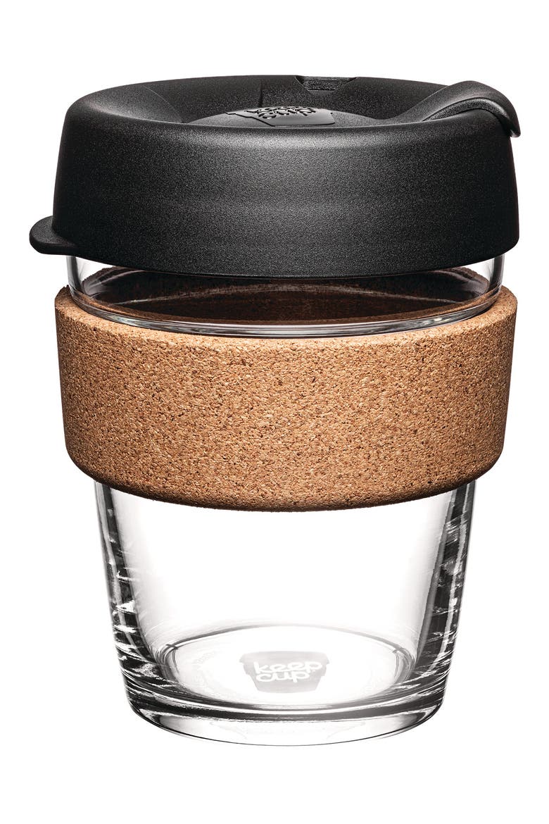 Brew Cork Reusable Coffee Cup, Main, color, BLACK