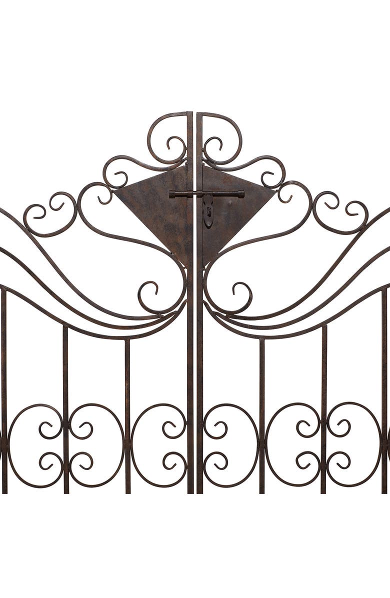 WILLOW ROW Metal Garden Gate, Alternate, color, Black