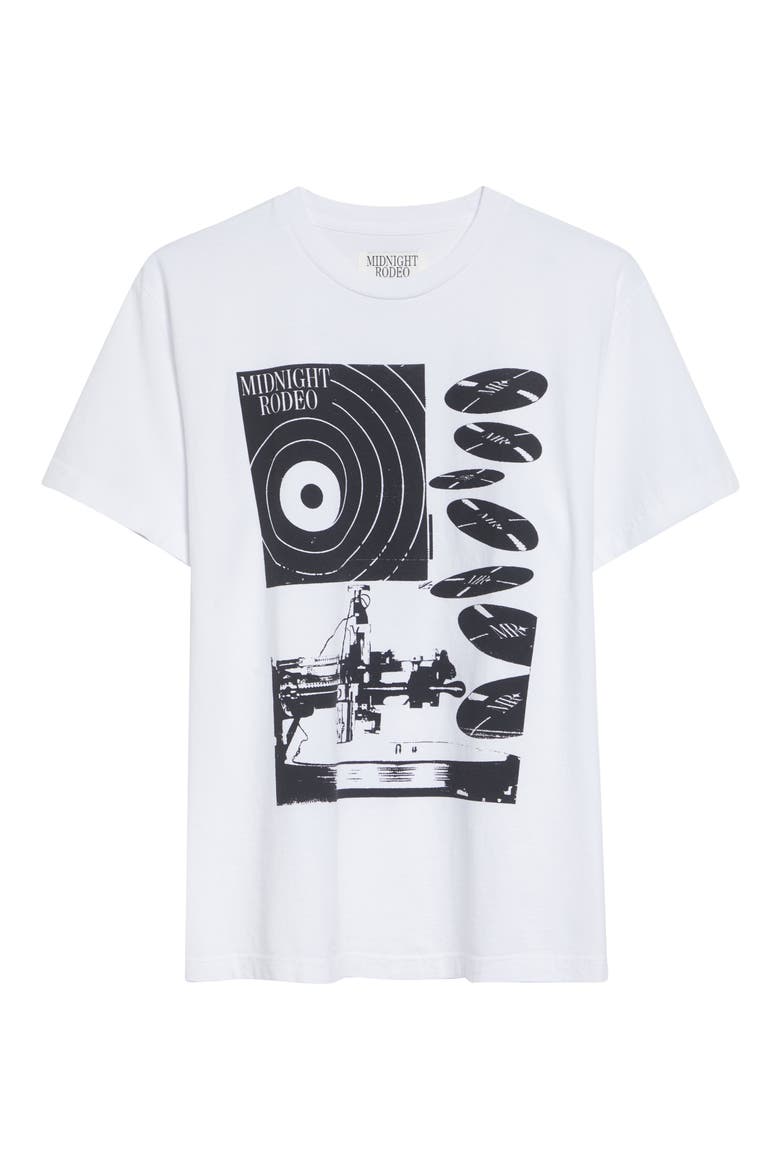 Record Graphic T-Shirt, Alternate, color, WHITE