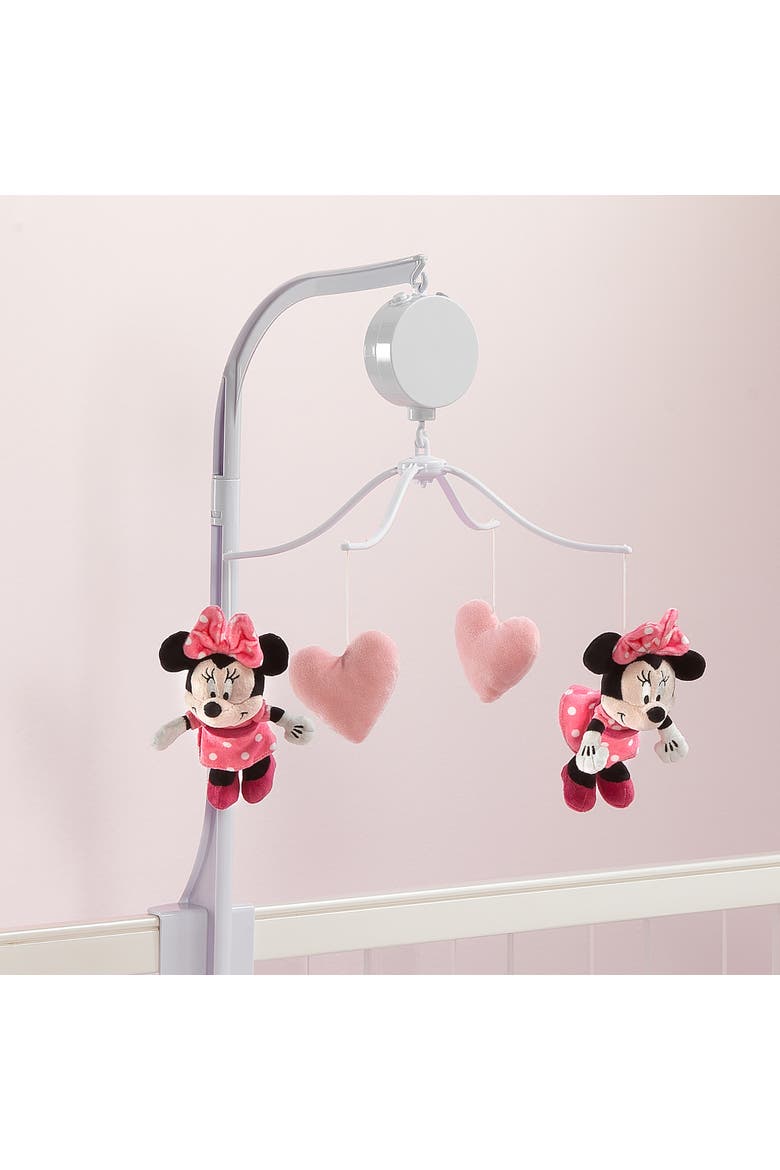 Disney Baby Minnie Mouse Love Musical Baby Crib Mobile Soother, Alternate, color, Multicolor