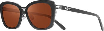 Eva 63mm Polarized Wrap Sunglasses