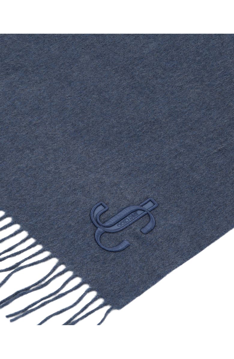 Jimmy Choo Cashmere Fringe Scarf, Alternate, color, Light Blue