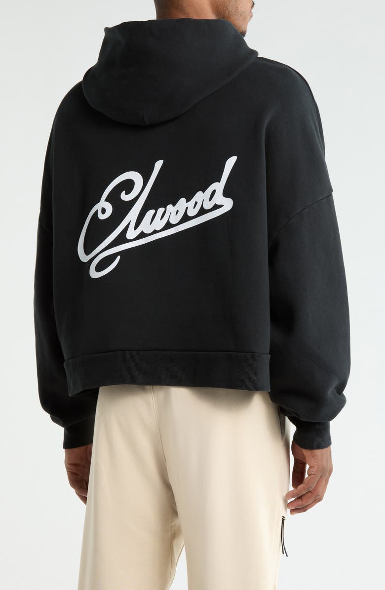 Elwood Logo Rectangle Hoodie, Alternate, color, Black Ink