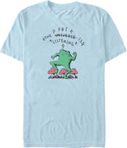 Lost Gods Men's Lost Gods The Universe Is Listening Frog Graphic T-Shirt