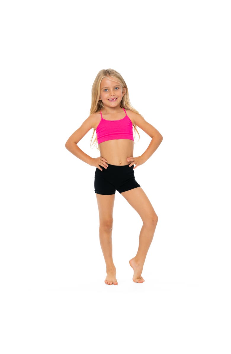 Malibu Sugar Solid boy shorts - Little Kid, Alternate, color, Black