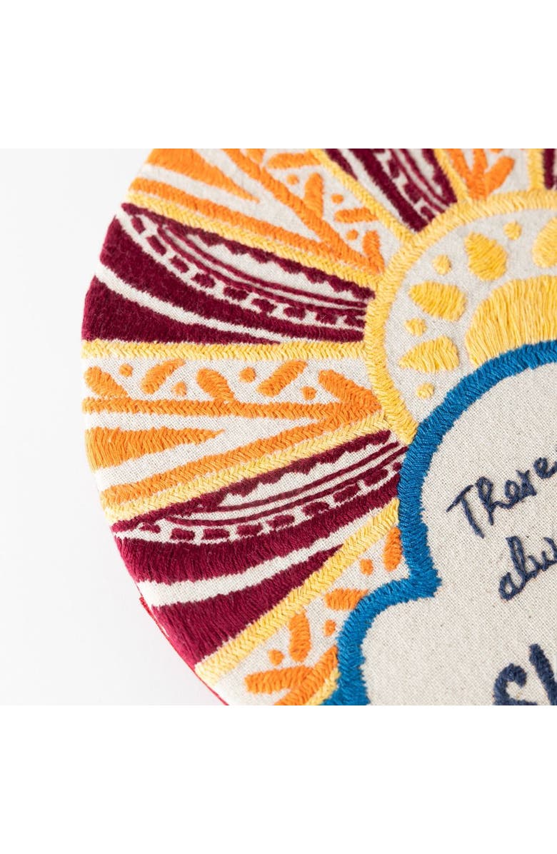 Ten Thousand Villages Prerak Sunshine Hand Embroidered Wall Art, Alternate, color, Multi Color