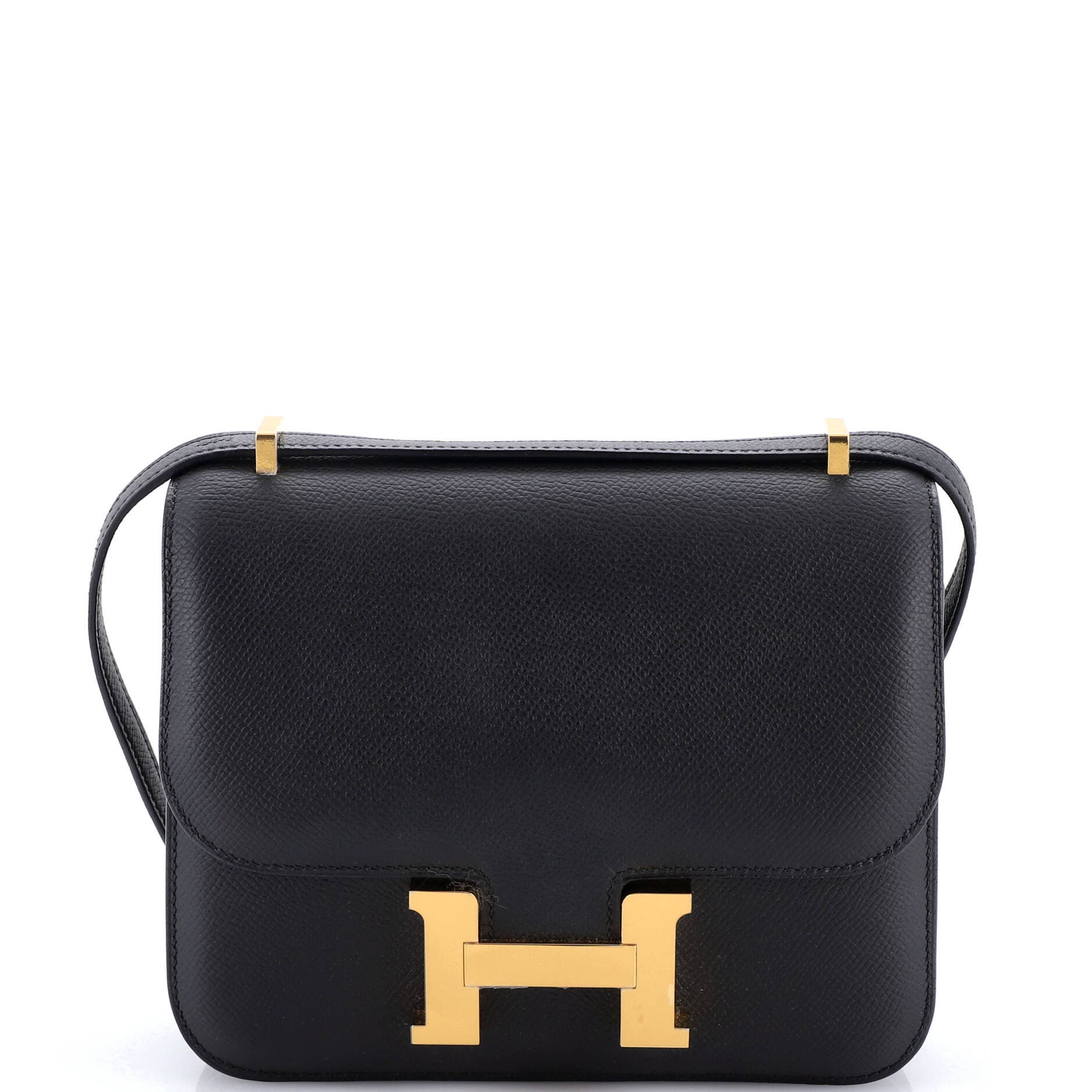 Pre-Owned Hermes Constance NM Bag Epsom 18, Main, color, Noir