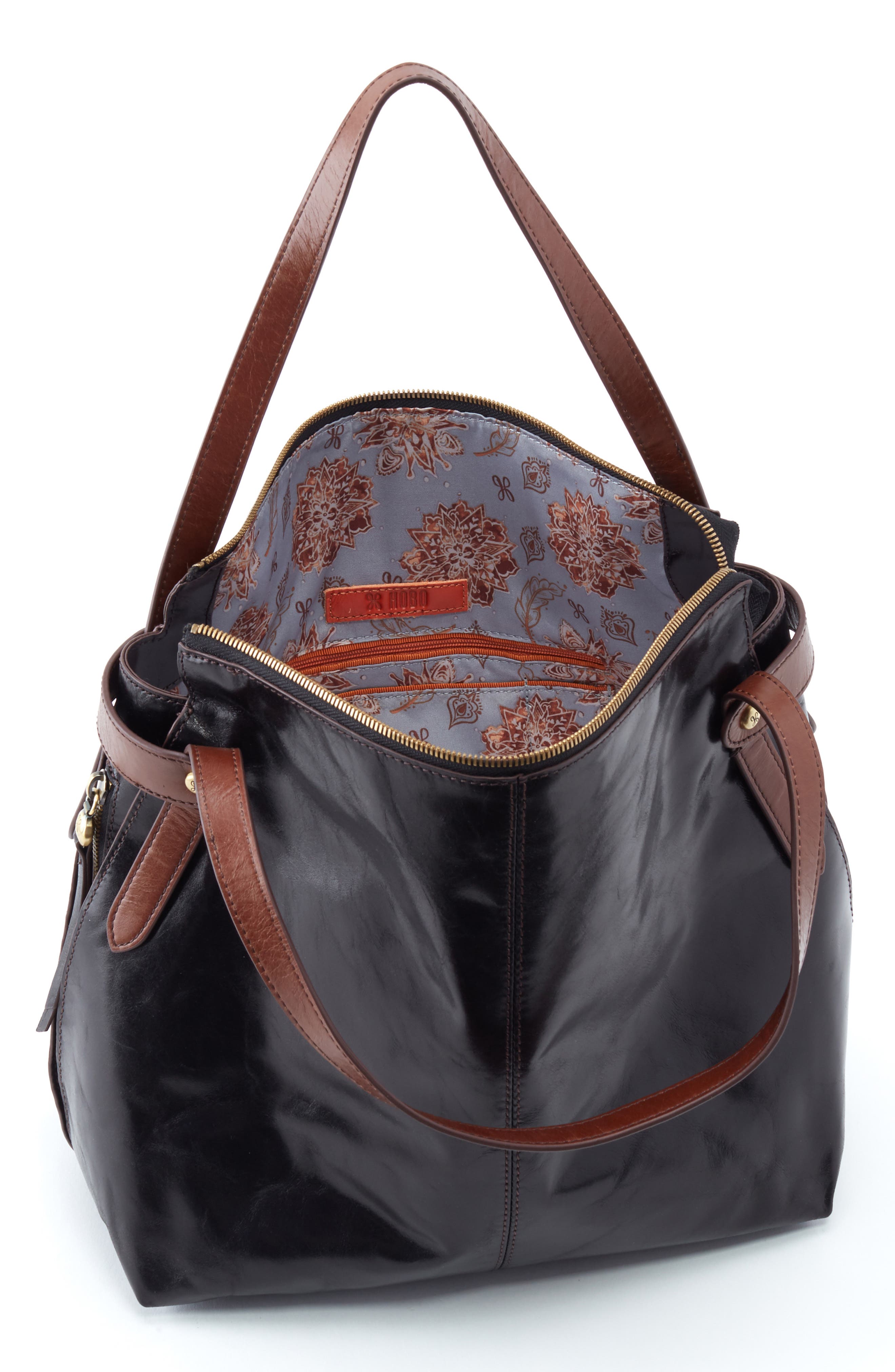 HOBO Elegy Leather Hobo Bag, Alternate, color, 