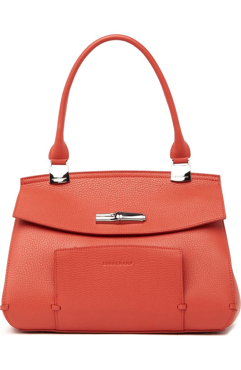 Longchamp Madeleine Leather Handbag, Main, color,