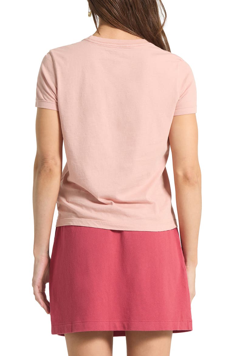 Two Boots Crewneck Cotton T-Shirt, Alternate, color, SILVER PINK