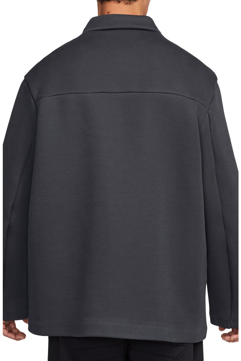 Oversize Tech Fleece Shacket, Alternate, color, ANTHRACITE/ ANTHRACITE