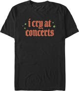 Lost Gods Men's Lost Gods Cry At Concerts Graphic T-Shirt