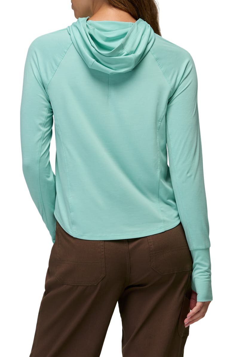 prAna Sol Searcher UPF 50 Sun Hoodie, Alternate, color, Sea Glass