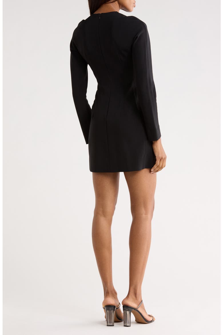 Sloane Long Sleeve Minidress, Alternate, color, BLACK
