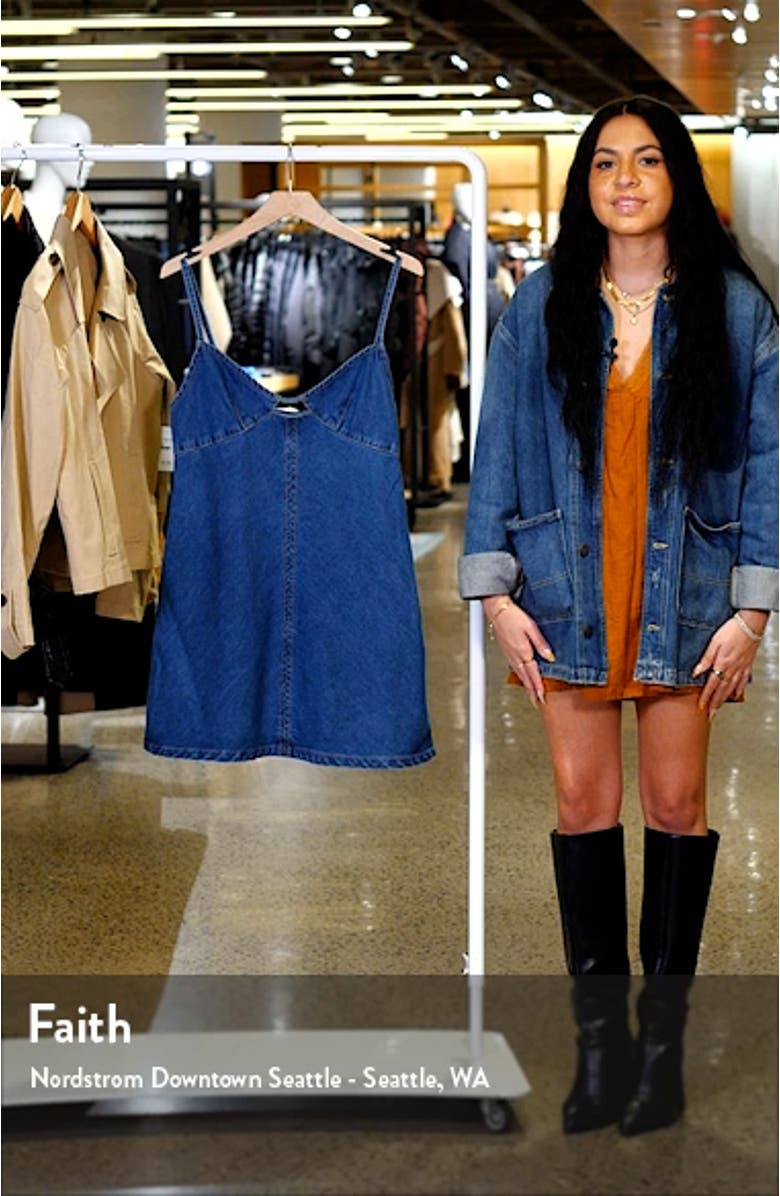 Arwen Sleeveless Denim Minidress, sales video thumbnail