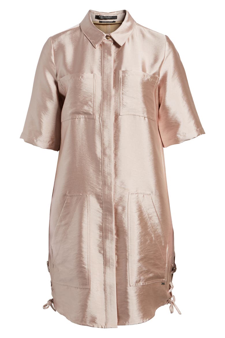 Safari Shirtdress, Alternate, color, PINK SAND