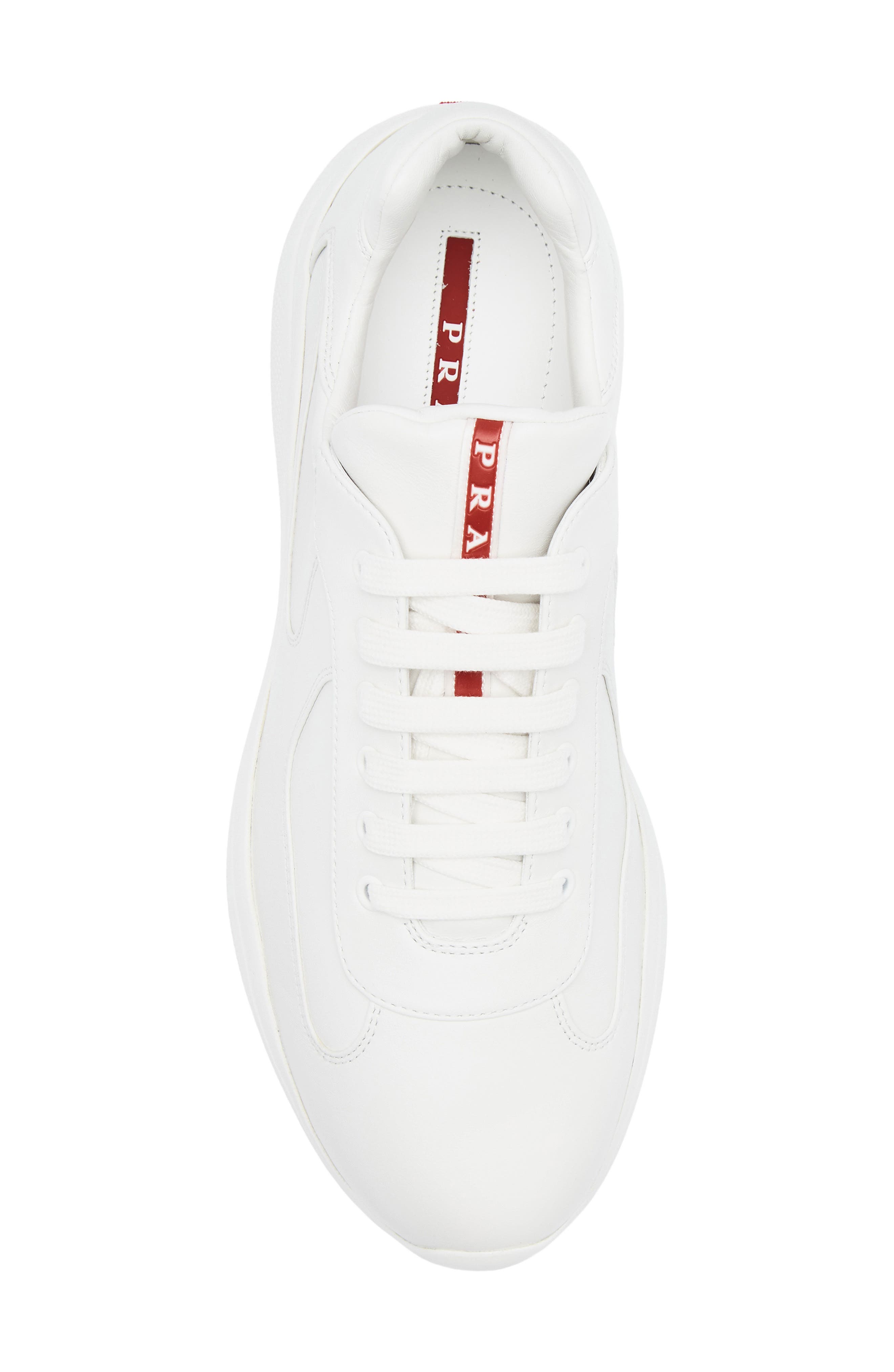 Prada America's Cup Sneaker, Alternate, color, Bianco
