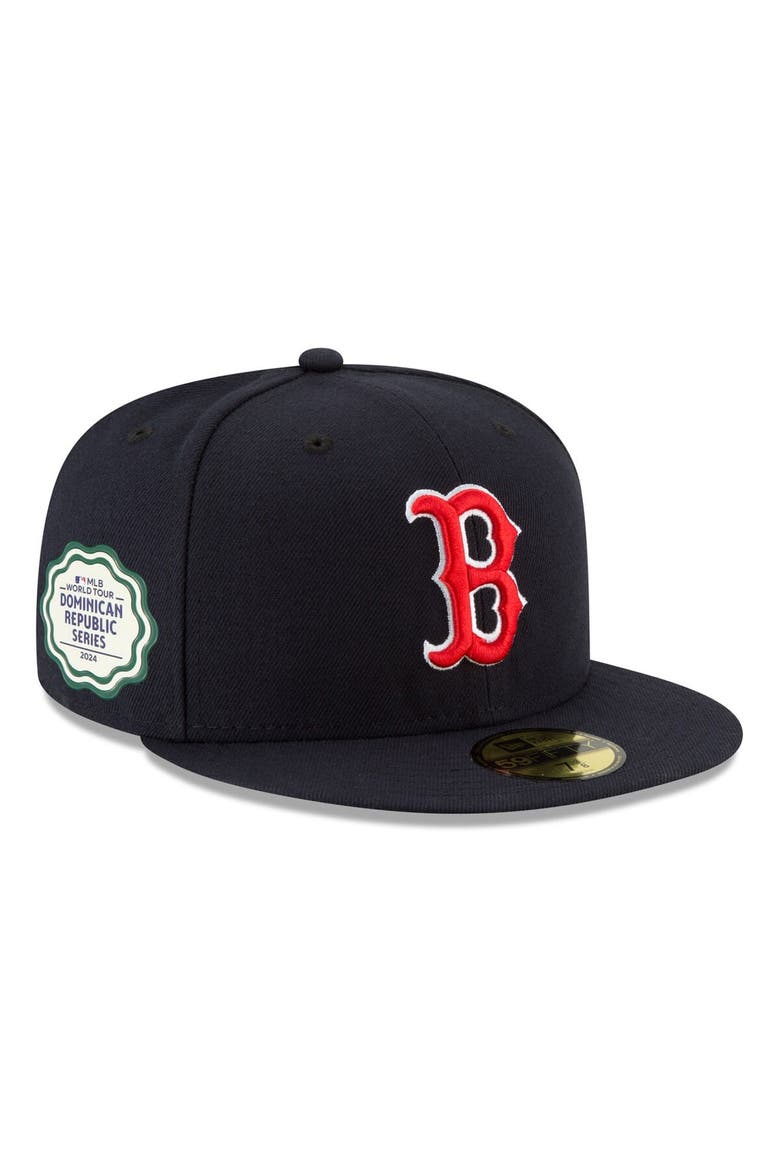 Men's New Era Navy Boston Red Sox 2024 MLB World Tour: Dominican Republic Series 59FIFTY Fitted Hat, Main, color, Navy