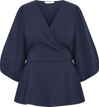 City Chic Celina Wrap Top Nordstrom