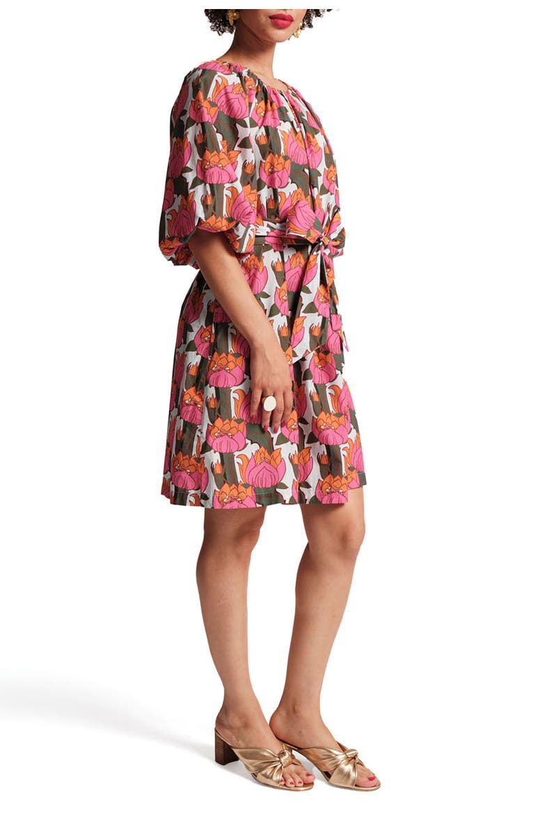 Frances Valentine Bliss Mini Dress Cotton, Alternate, color, Pink/Orange