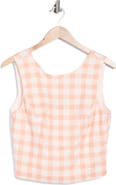 French Connection Gingham Check Sleeveless Top