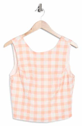 French Connection Gingham Check Sleeveless Top