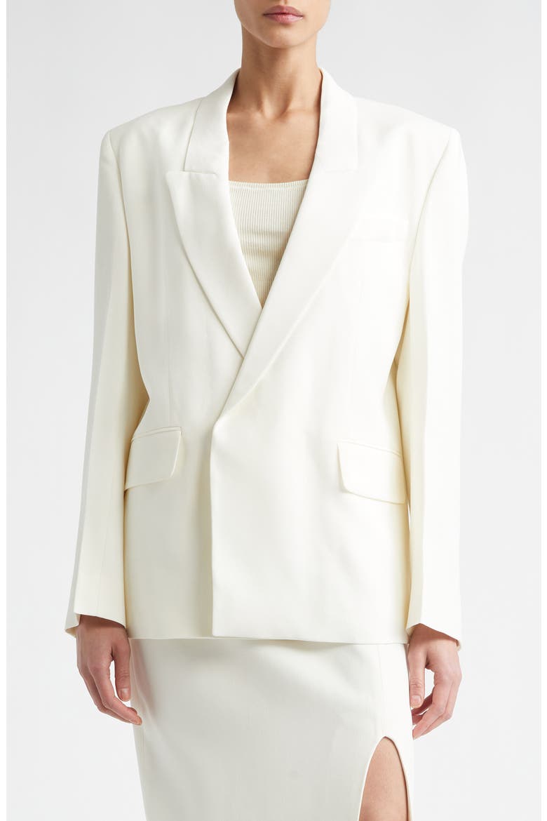Double Breasted Tailored Jacket, Main, color, IVORY