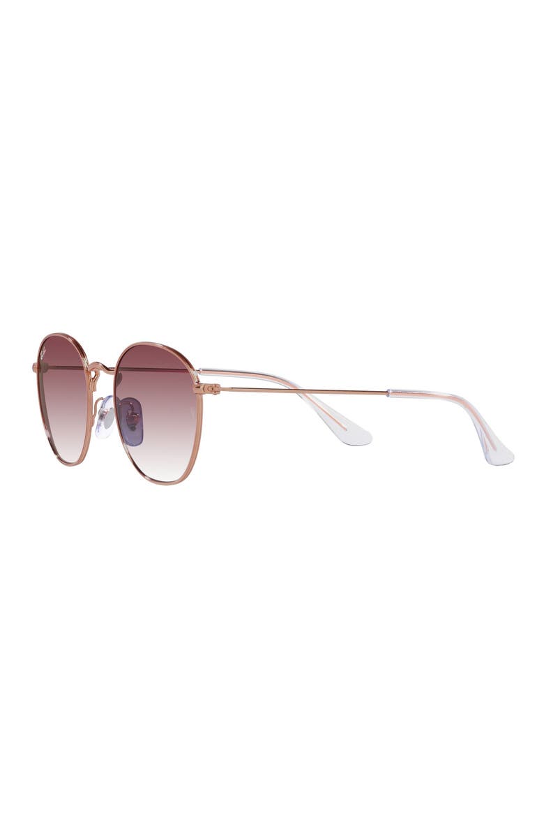 Kids' Rob Junior 48mm Round Sunglasses, Alternate, color, ROSE GOLD