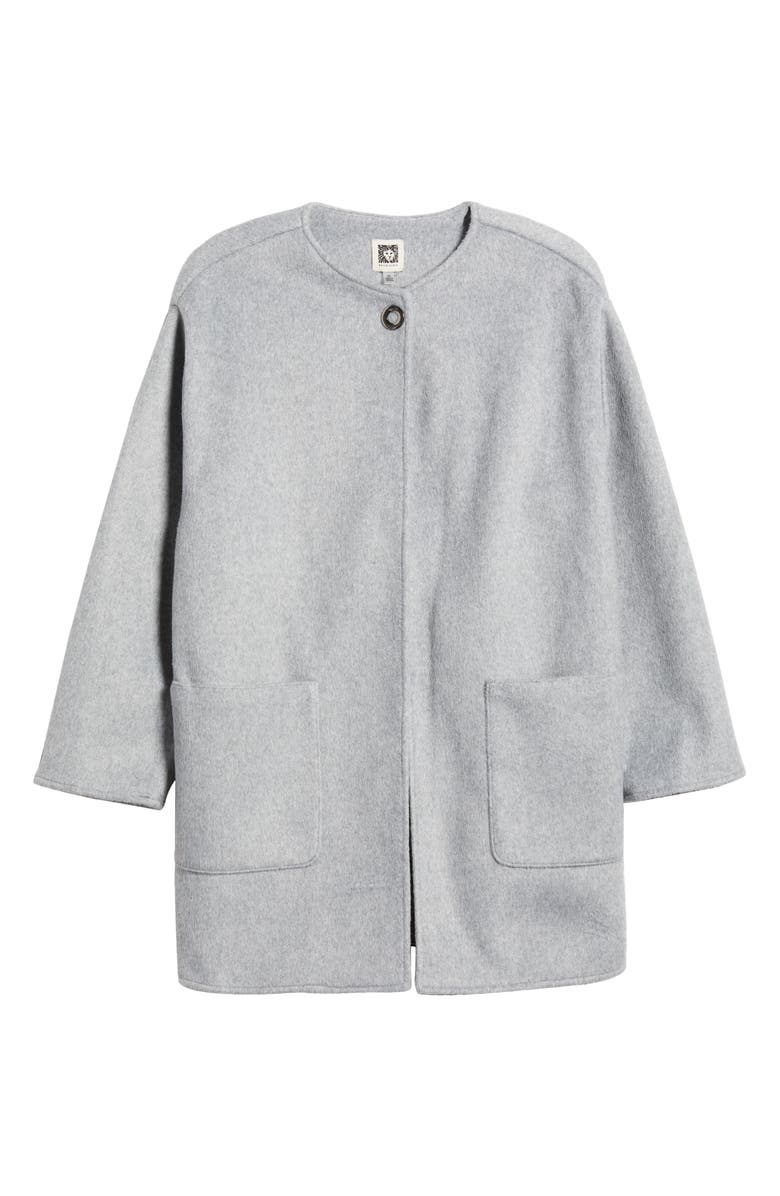 Anne Klein Snap Felt Coat, Alternate, color,