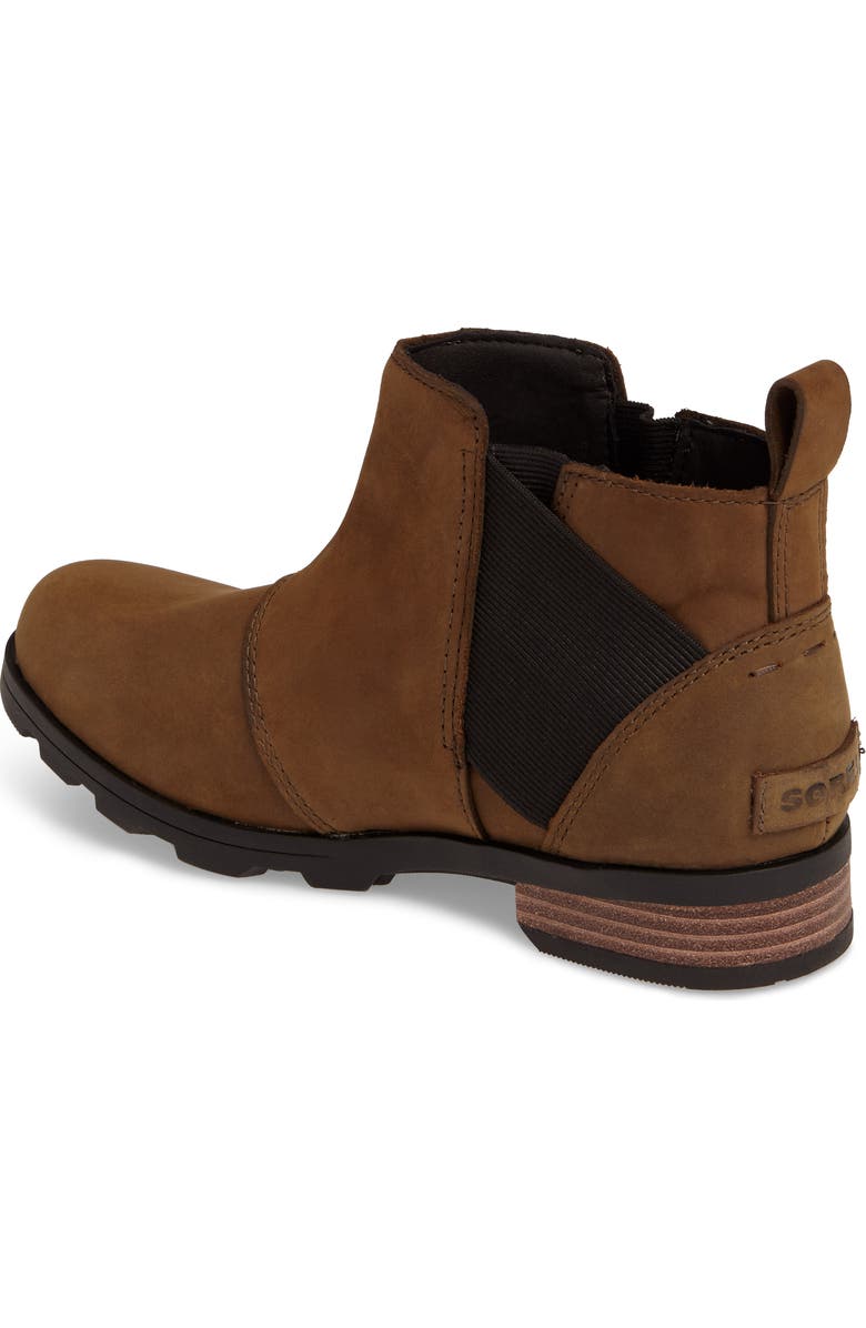 SOREL Emelie Waterproof Leather Chelsea Boot, Alternate, color,