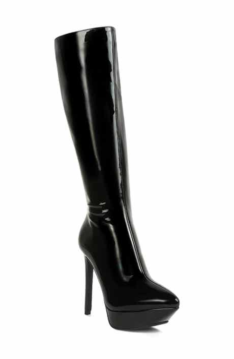 Rag & Co Chatton Platform Knee High Boot