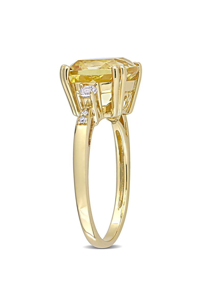 Julianna B. Gemstone and Diamond Cocktail Ring 10k, Alternate, color, Citrine/Yellow Gold
