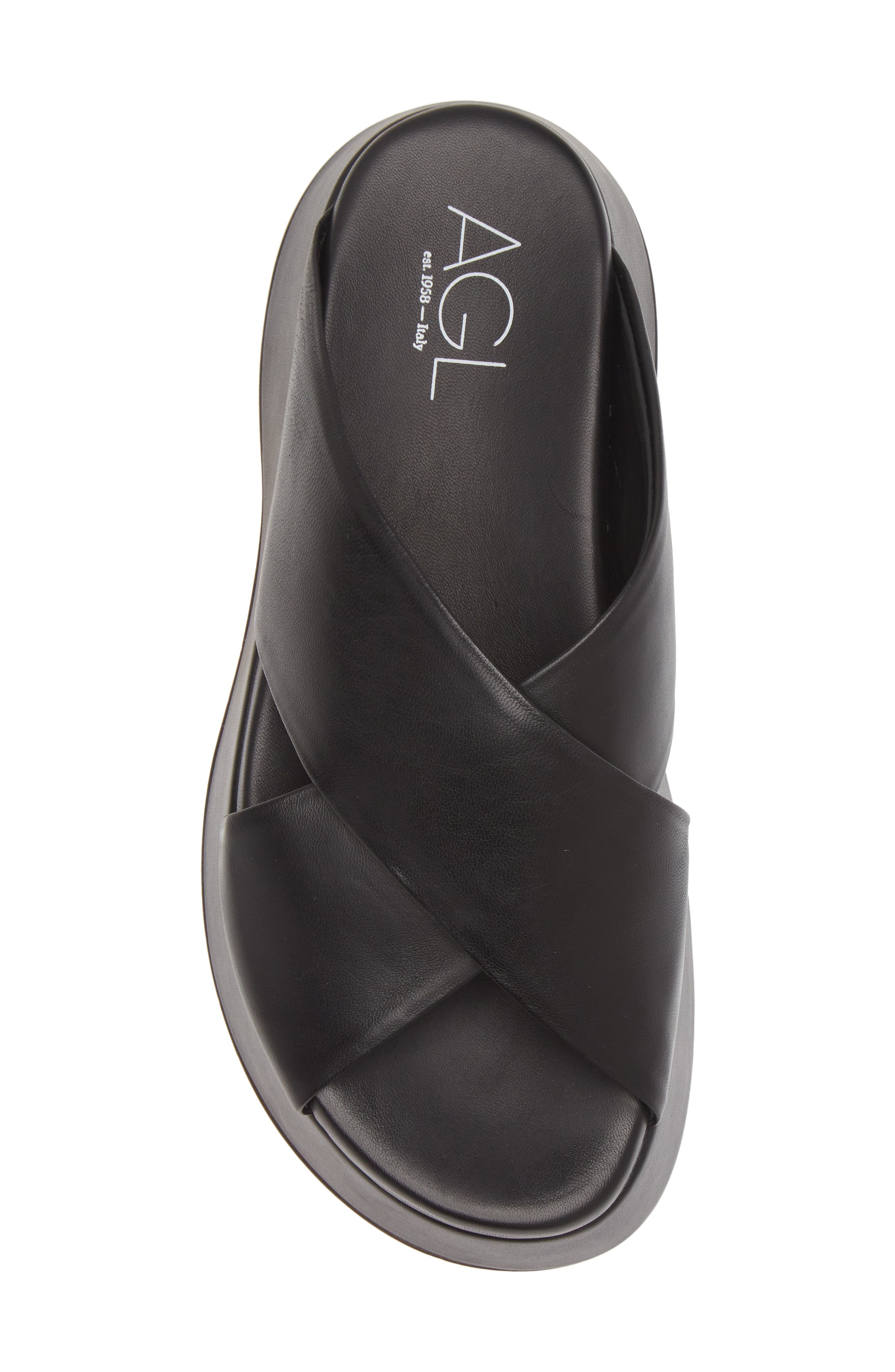 AGL Lil Sis Crisscross Platform Slide Sandal, Alternate, color, 