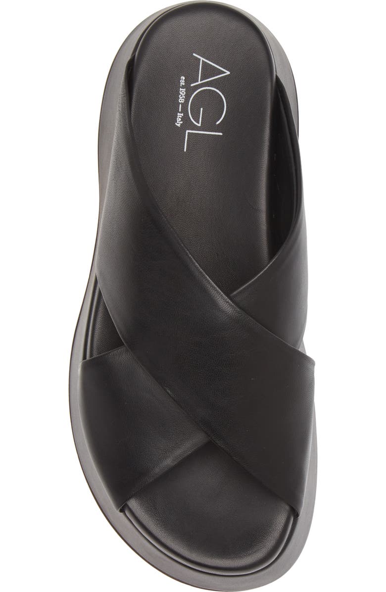 AGL Lil Sis Crisscross Platform Slide Sandal, Alternate, color,