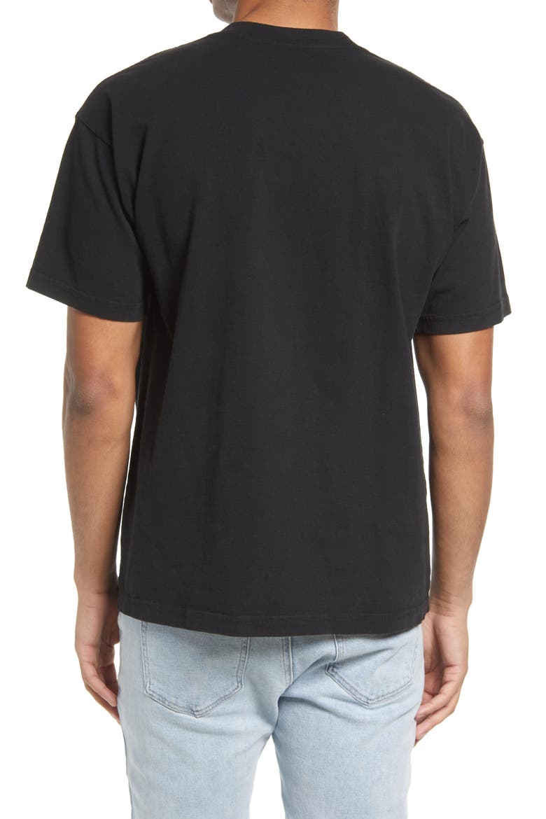 Men's Cotton Graphic Logo Tee, Alternate, color, PIGMENT FADED BLACK